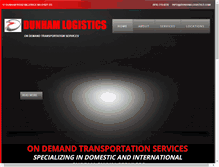 Tablet Screenshot of dunhamlogistics.com